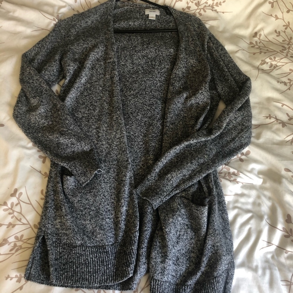 Gray cardigan